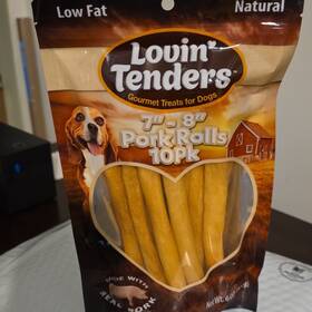 011089 Lovin Tenders Lovinft Pork Rolls 7 Inch -8 10pk Gourmet Dog Treats For Adult Dogs