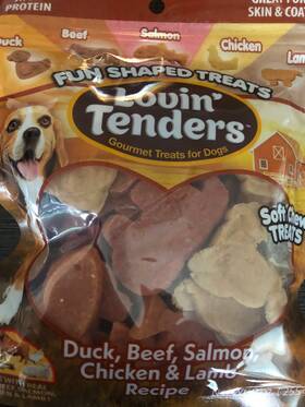 018279 Lovin Tenders Lovinft Real Duck Beef Salmon Chicken And Lamb Soft Chew Dog Treats