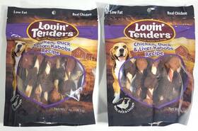 Lovin Tenders 817133011007 2 Bags Lovinft Dog Treats Chicken Duck Liver Kabobs Recipe Bb Mar 2025
