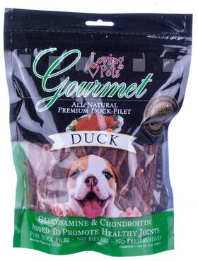 Ilg6 Loving Pets 5522 Gourmet Meat Snacks 12oz. Flavor Duck