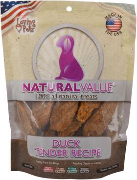 8051 Loving Pets Natural Value Duck Tenders 14 Oz
