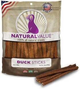 8061 Loving Pets Natural Value All Soft Chew Duck Sticks For Dogs 14-ounce