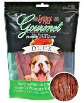 Loving Pets 842982055223 Gourmet All Natural Duck W Glucosamine And Chondroitin 12 Oz. Bb 2/26