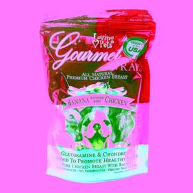 Loving Pets 842982055612 Gourmet Banana And Chicken Wraps 6 Oz By
