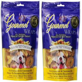 B0757n51gm Loving Pets 2 Pack All Natural Premium Banana And Chicken Wraps Glucosamine