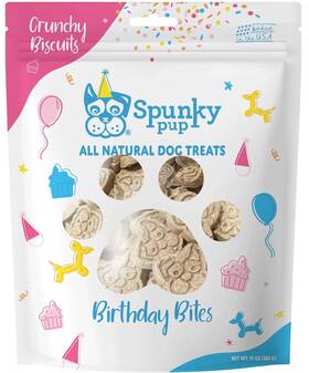 W4107 Lovingpet Birthday Bites Peanut Butter Biscuit For Dog Treat Natural Baked 24oz