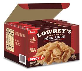 Lowreys 044900304257 Bacon Curls Microwave Pork Rinds 10.5 Ounce Pack Of 1