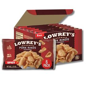 Sppp-ort-shop-good57 Lowreys Bacon Curls Microwave Pork Rinds 1.75 Ounce Pack Of 6