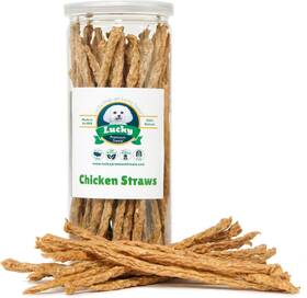 Cstrj7 Lucky Premium Treats Chicken Jerky Straws Dog Sticks For Dogs Made And Sourced In Th