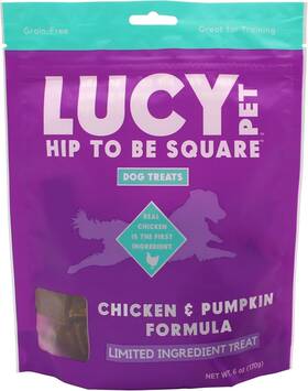 Lppsr300 Lucy Pet Products Hip To Be Square Chicken And Pumpkin Dog 6 Ounce Pack Of 1 Brown