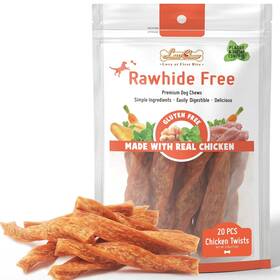 Luvchew 857499005739 Chicken Dog Chew Puffed Human Treat Sticks Rawhide Alternative
