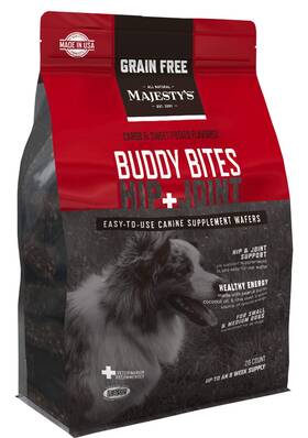 Mbbhjgf84 Majestys Grain-free Buddy Bites Hip And Joint Wafers For Small / Medium Dogs - Superio