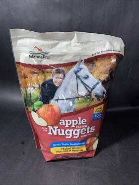 00-9295-4254 Manna Pro Corporation Bite-size Apple Flavor Nuggets Treats For Horses 4lbs