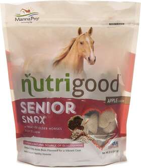 1000048 Mannapro Nutrigood Senior Snax Apple Flavor Treat For Older Horses Easy To Chew