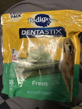 Mars Petcare 023100139821 Dentastix Fresh Flavor Dental Bone Treats For Large Dogs Value Pack 36