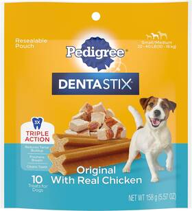 10144670 Mars Petcare Us Pedigree Dentastix Small/medium Dog Treats Original Flavor Bones 70 Total