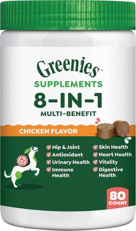 Mars Petcare Us 642863119118 Greenies Dog Supplements 8-in-1 Multi-benefit Vitamins And Chick