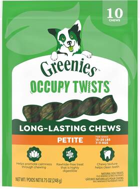 Mars Petcare Us 642863140648 Greenies Occupy Twists Natural Dog Treats Petite Size Chews Long Lasting Chi