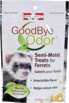 Marshall Pet Products 766501003802 - Goodbye Odor Treats For Ferrets 2.5 Oz 71 G