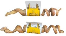 Mascoti 464819551741 2pk Of 7 Inch -9 Spiral Bullystick Odor Free