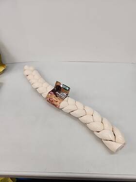 Master Best Friend Inc. 620912680253 24 Inch Jumbo Braided Rawhide Dog Chew From Masters For Large Size Dogs