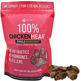 Max And Neo 850014148553 Freeze Dried Chicken Heart Treats -single Ingredient Pasture Raised Antibio