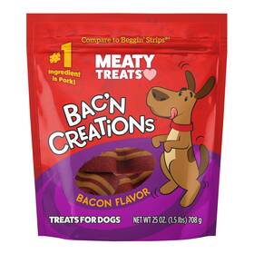 01517083 Meaty Treats Bakftn Creations Bacon 25 Oz