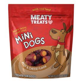01517117 Meaty Treats Beef Mini Dogs 25 Oz. Sus3r