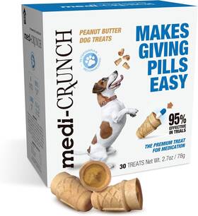 8378354 Medi-crunch Pill Pouches For Dogs Peanut Butter Dog Treats Capsules And Tablets