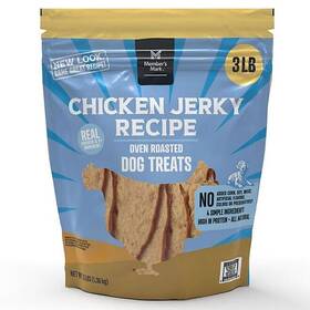05178 Members Mark Chicken Jerky Recipe Dog Treats 48 Oz. Free Shipping