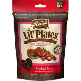 Merrick 022808261520 Lil Plates Grain Free Small Dog Treats Natural Training For Sma