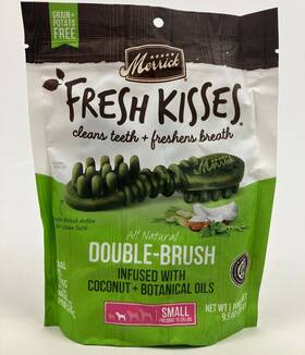 Merrick 022808660217 Fresh Kisses Coconut Oil Botanicals Small Brush - Bag 9 Ct
