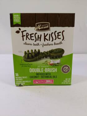 2025-6-1 Merrick 022808661337 Fresh Kisses Natural Dental Chews Infused With Coconut 36 Ct