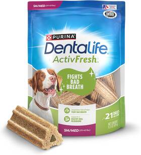 00017800182768 Merrick Pet Care Dentalife Activfresh Dog Chews For Small And Medium Dogs 20-40 Lbs. Dental Chew