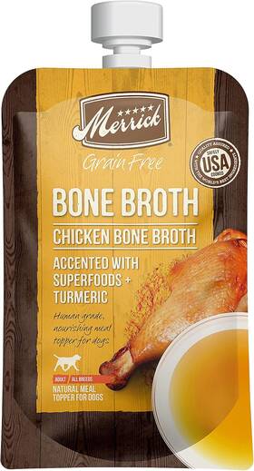 29004 Merrick Pet Care Grain Free Bone Broth Premium Human Grade And Gluten Dog Cat F