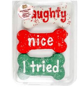 Midlee 810057470806 Santa Paws I Was Naughty And Nice Christmas Dog Treats