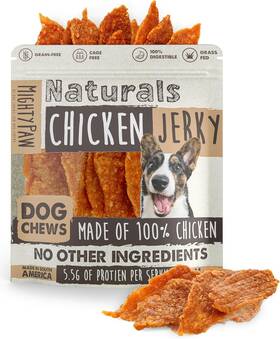 14oz-cafba Mighty Paw Naturals Chicken Jerky Dog Treats For Small Medium A