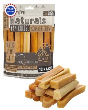Mighty Paw 850024861688 Chews Yak Cheese Himalayan 12 Pack Dog Dogs All-natural Long Lasting