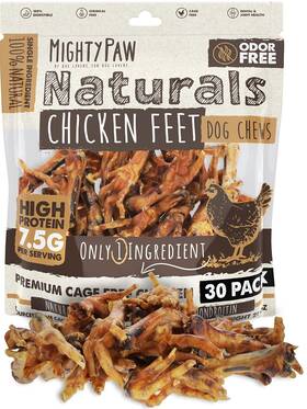 Mighty Paw 850024861817 Naturals Chicken Feet Dog Treats 30 Pack 100% Natural Dehydrat Mighty Paw 850024861817 Naturals Chicken Feet Dog Treats 30 Pack 100% Natural Dehydrat
