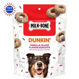 Milk-bone 079100030170 Dunkin Vanilla Glaze Flavor Dog Biscuits 8 Oz Natural Treats