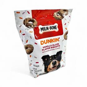 Milk-bone 079100052967 Dunkin Vanilla Glazed Flavor Dipped Dog Treats - 40 Oz