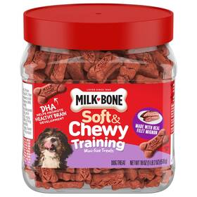 Milk-bone 079100216253 Soft And Chewy Dog Training Treats Made With Real Filet Mignon Mini Size 18 O