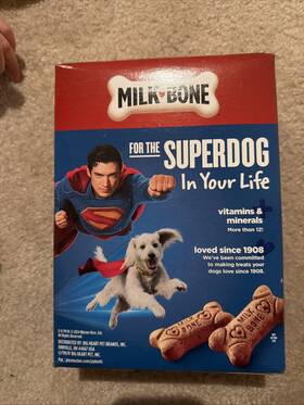 Milk-bone 079100261291 Dog Biscuits 24 Oz Superman Limited Edition Box Friendship Unleashed