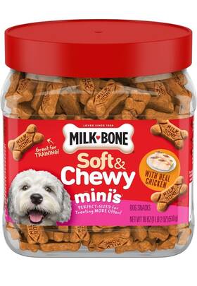 Milk-bone 079100311415 Soft And Chewy Mini S Dog Treats Chicken 18 Ounce Made With Real Breast