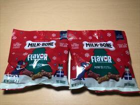 Milk-bone 079100415564 Pack Of 2 Limited Edition Christmas Flavor Snacks Mini Dog Treats