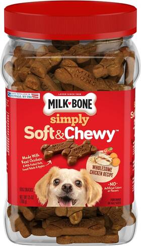 Milk-bone 079100435705 Simply Soft And Chewy Dog Treats 25 Ounce Pack Of 1