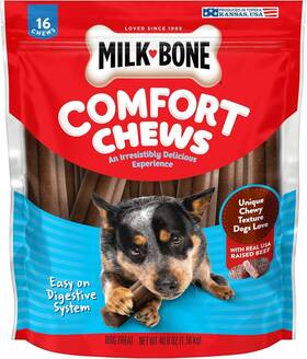 00079100481217 Milk-bone 079100481217 Comfort Chews Rawhide Free Dog Treats With 2.55 Pound Pack Of 1