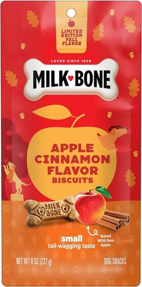 Milk-bone 079100497805 2pk - Milkbone Apple Cinnamon Flavor Biscuit Dog Treat 8 Oz