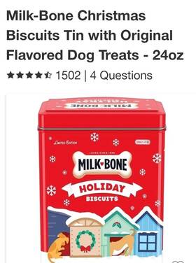 Milk-bone 079100529223 Limited Edition Holiday Dog Treats Biscuits Collector S Tin 24 0z