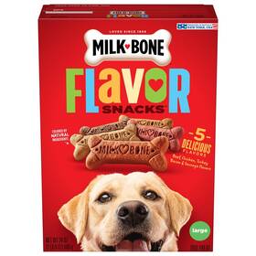 Milk-bone 079100536962 Dog Biscuits Large Flavored Crunchy Treats 24 Ounce Box